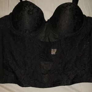 Black lace corset